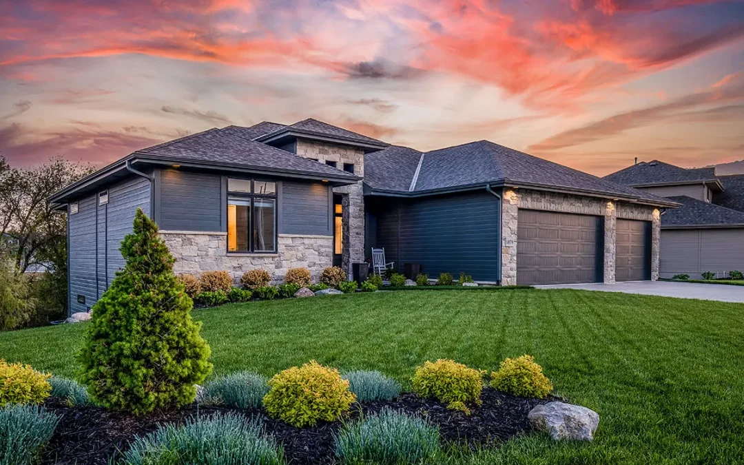 Luxury home during twilight