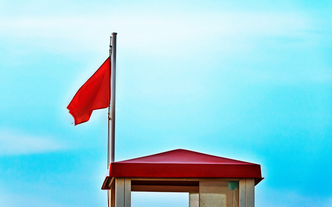 Red warning flag