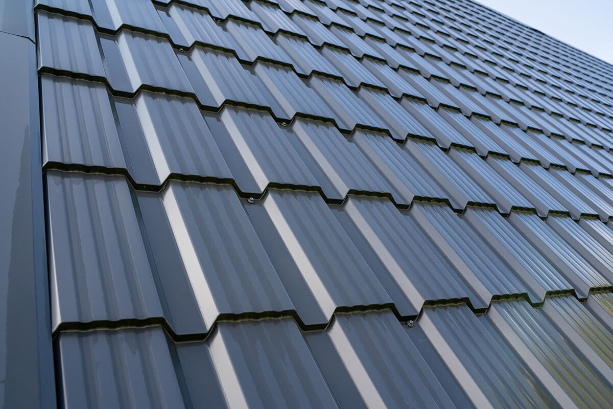 modern metal roof tiles with a stylish wave pattern modern metal roof tiles with a stylish wave pattern